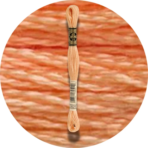 DMC Mouliné Spécial 25 Broderigarn, Ensfarvet, Røde/Gule/Orange nuancer